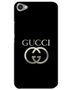 Чохол для Meizu U20 з картинкою «Gucci — золото на чорному»