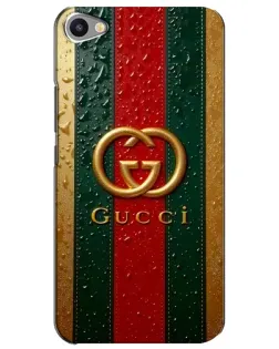 Чохол для Meizu U20 з картинкою «Gucci — фірмова смуга та золото»