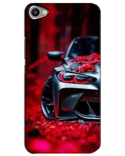 Чохол для Meizu U20 з картинкою «Спортивна BMW та квіти»