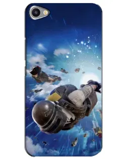 Чехол для Meizu U20 с картинкой «Десант PUBG — прыжок»