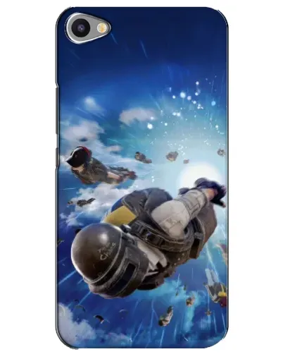 Чехол для Meizu U20 с картинкой «Десант PUBG — прыжок»