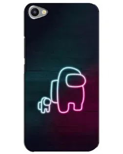 Чехол для Meizu U20 с картинкой «Among Us неон-арт»