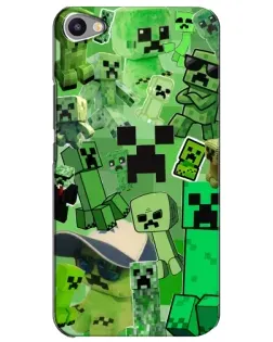 Чехол для Meizu U20 с картинкой «Криперы Minecraft» Чехол для Meizu U20 с картинкой «Криперы Minecraft»
