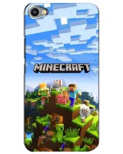 Чехол для Meizu U20 с картинкой «Minecraft классический мир»