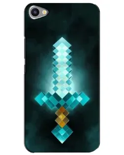Чехол для Meizu U20 с картинкой «Алмазный меч неон»