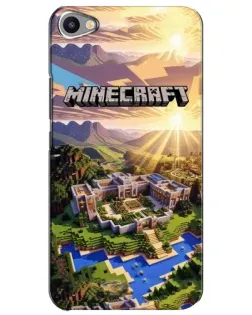 Чехол для Meizu U20 с картинкой «Minecraft панорама»