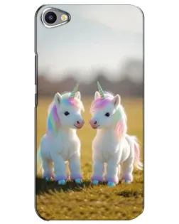 Чохол для Meizu U20 з картинкою «Пара єдинорогів»