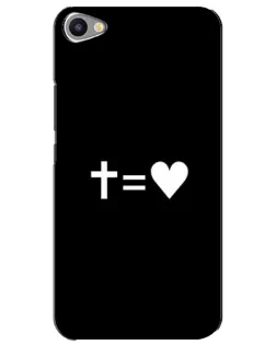 Чехол для Meizu U20 с картинкой «Крест и Сердце»