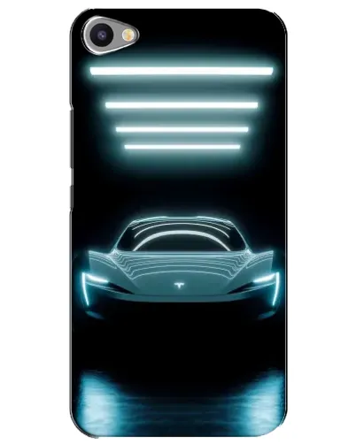 Чохол для Meizu U20 з картинкою «Tesla в неоні»