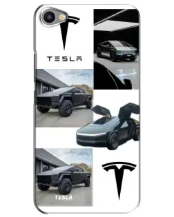 Чохол для Meizu U20 з картинкою «Колаж Cybertruck Tesla»