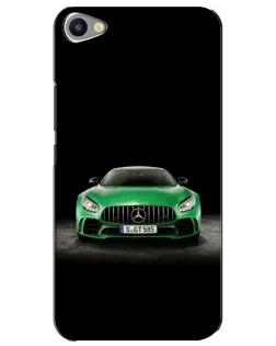Чохол для Meizu U20 з картинкою «Mercedes — неоновий лого»