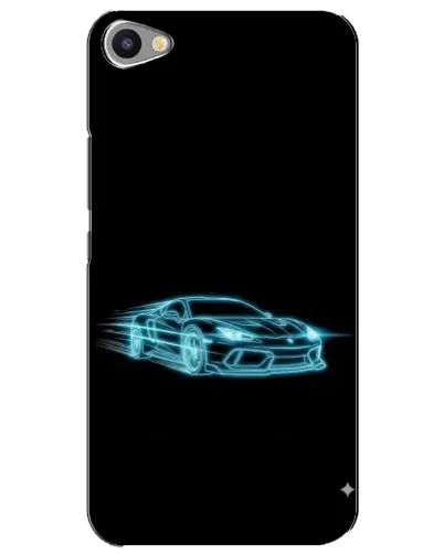Чохол для Meizu U20 з картинкою «Неоновий контур Lamborghini»