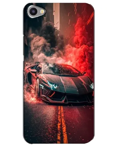 Чохол для Meizu U20 з картинкою «Lamborghini червоний дим»