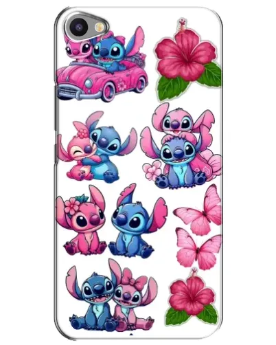 Чехол для Meizu U20 с картинкой «Стикеры Stitch и Angel»