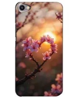 Чехол для Meizu U20 с картинкой «Розовый цвет сердце на фоне заката» Чехол для Meizu U20 с картинкой «Розовый цвет сердце на фоне заката»