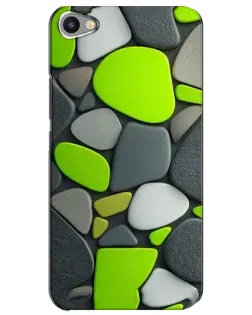 Чехол для Meizu U20 с картинкой «Яркая неоновая галька»