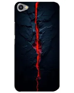 Чехол для Meizu U20 с картинкой «Kрасная лавовая трещина»
