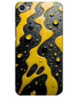 Чехол для Meizu U20 с картинкой «Жидкое желтое золото»