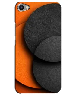 Чехол для Meizu U20 с картинкой «Геометрия оранжевых кругов»