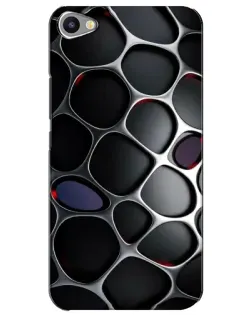 Чехол для Meizu U20 с картинкой «Объемная темная решетка»