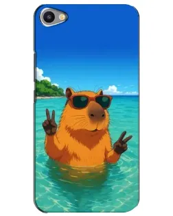 Чехол для Meizu U20 с картинкой «Морская капибара»