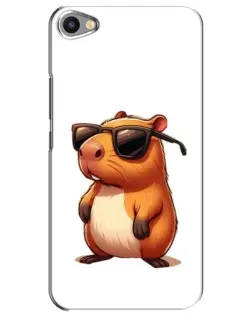 Чехол для Meizu U20 с картинкой «Капибара в очках»