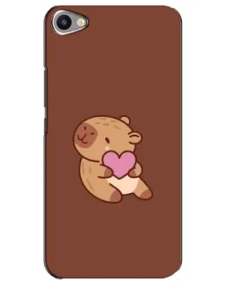 Чехол для Meizu U20 с картинкой «Капибара с сердцем»