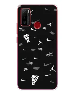 Чохол для Ulefone Note 10 з картинкою «Nike Black Pattern»