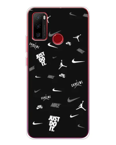 Чохол для Ulefone Note 10 з картинкою «Nike Black Pattern»