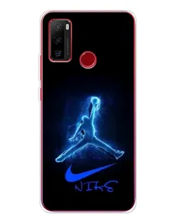 Чохол для Ulefone Note 10 з картинкою «Jordan Neon Blue»