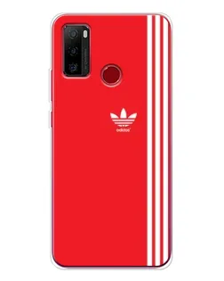 Чохол для Ulefone Note 10 з картинкою «Червоний мінімалізм Adidas»