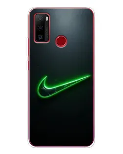 Чехол для Ulefone Note 10 с картинкой «Неоновый контур Nike»