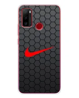 Чехол для Ulefone Note 10 с картинкой «Nike — карбоновая сетка»