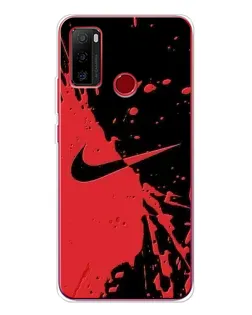 Чохол для Ulefone Note 10 з картинкою «Червоні бризки Nike»