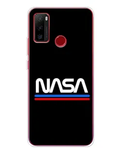 Чехол для Ulefone Note 10 с картинкой «NASA — классика Red Blue»