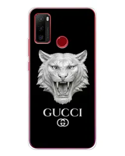 Чохол для Ulefone Note 10 з картинкою «Gucci — срібний лев»