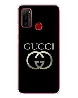 Чохол для Ulefone Note 10 з картинкою «Gucci — золото на чорному»