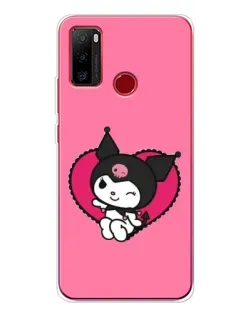 Чехол для Ulefone Note 10 с картинкой «Kuromi — любовь в сердце»