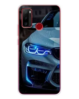 Чохол для Ulefone Note 10 з картинкою «Погляд BMW з синіми фарами»