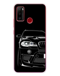 Чохол для Ulefone Note 10 з картинкою «Темний силует BMW»