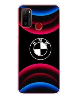 Чохол для Ulefone Note 10 з картинкою «Логотип BMW та неонові дуги»