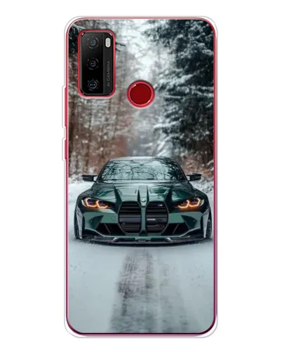 Чохол для Ulefone Note 10 з картинкою «BMW у зимовому лісі»