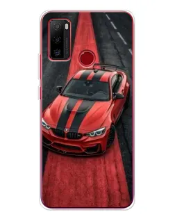 Чохол для Ulefone Note 10 з картинкою «BMW на червоній доріжці»