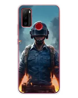 Чехол для Ulefone Note 10 с картинкой «PUBG — реалистичный герой»