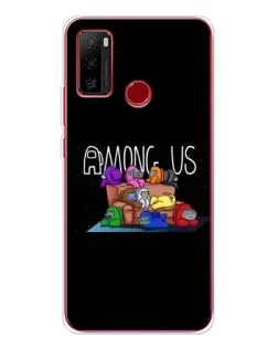 Чехол для Ulefone Note 10 с картинкой «Логотип Among Us»