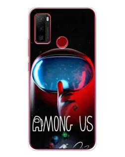 Чехол для Ulefone Note 10 с картинкой «Красный импостер — макро»