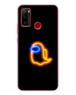 Чехол для Ulefone Note 10 с картинкой «Among Us неоновое сияние»