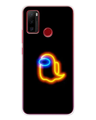 Чехол для Ulefone Note 10 с картинкой «Among Us неоновое сияние»