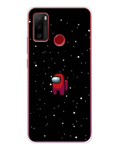 Чехол для Ulefone Note 10 с картинкой «Красный Among Us»