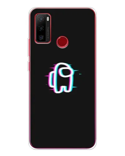 Чехол для Ulefone Note 10 с картинкой «Among Us неон»